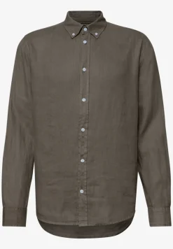 Chemise à manches longues en lin