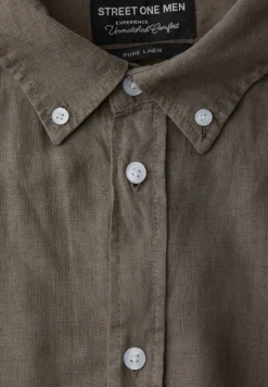Chemise à manches longues en lin