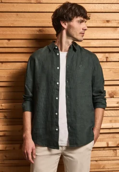 Chemise à manches longues en lin