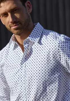 Chemise à manches longues en popeline