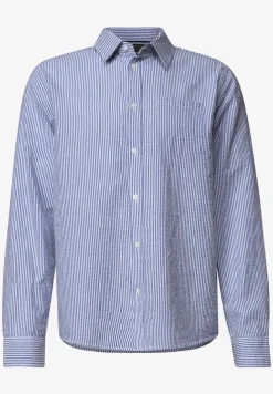 Chemise manches longues en seersucker