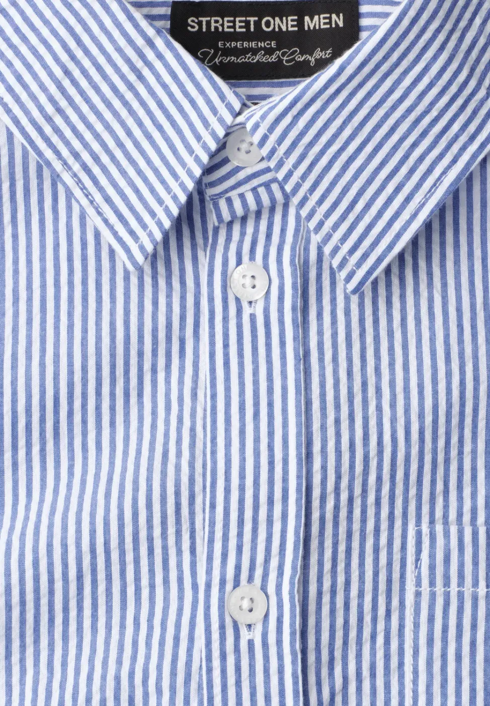 Chemise manches longues en seersucker
