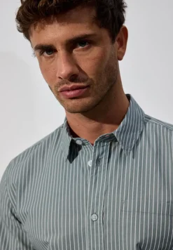 Chemise à rayures slim fit