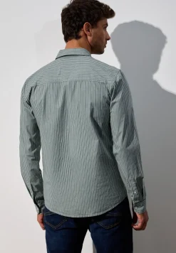 Chemise à rayures slim fit
