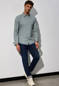 Chemise à rayures slim fit