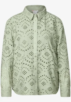 Chemisier avec broderie ajourée