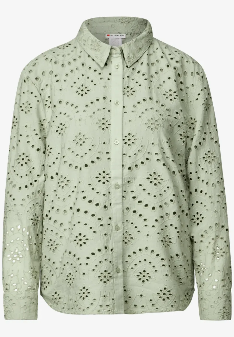 Chemisier avec broderie ajourée