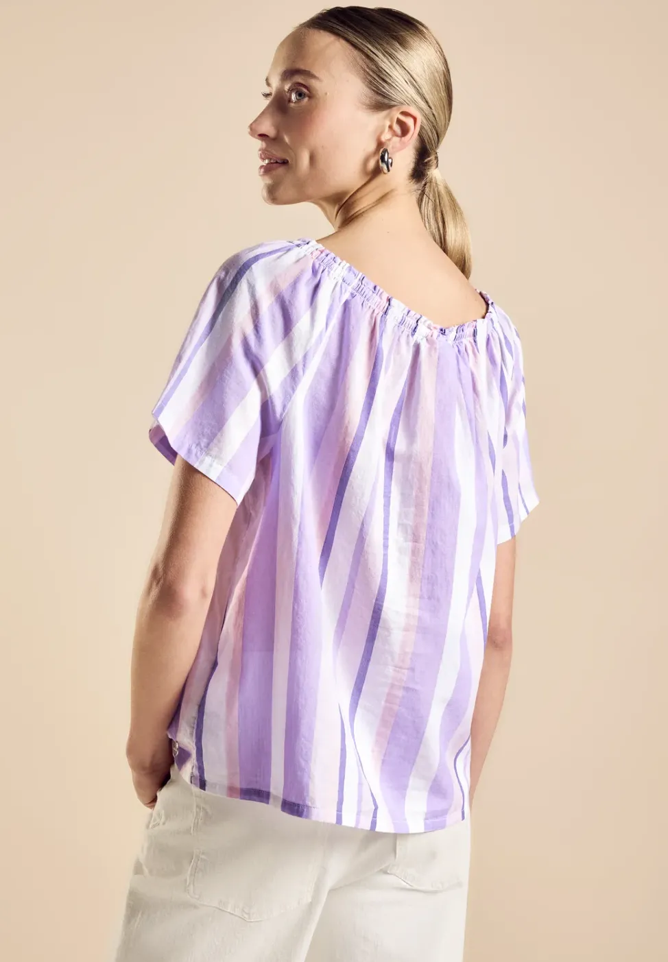 Chemisier chambray à rayures