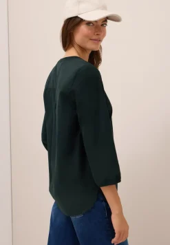 Chemisier en velours côtelé Split Neck