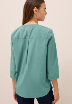 Chemisier en velours côtelé Split Neck