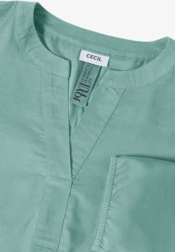 Chemisier en velours côtelé Split Neck