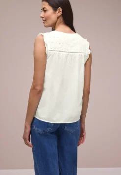 Chemisier top col fendu – détails shiffley
