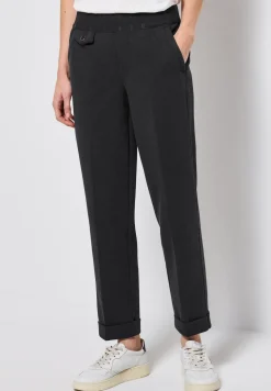 Chino à carreaux avec taille tape