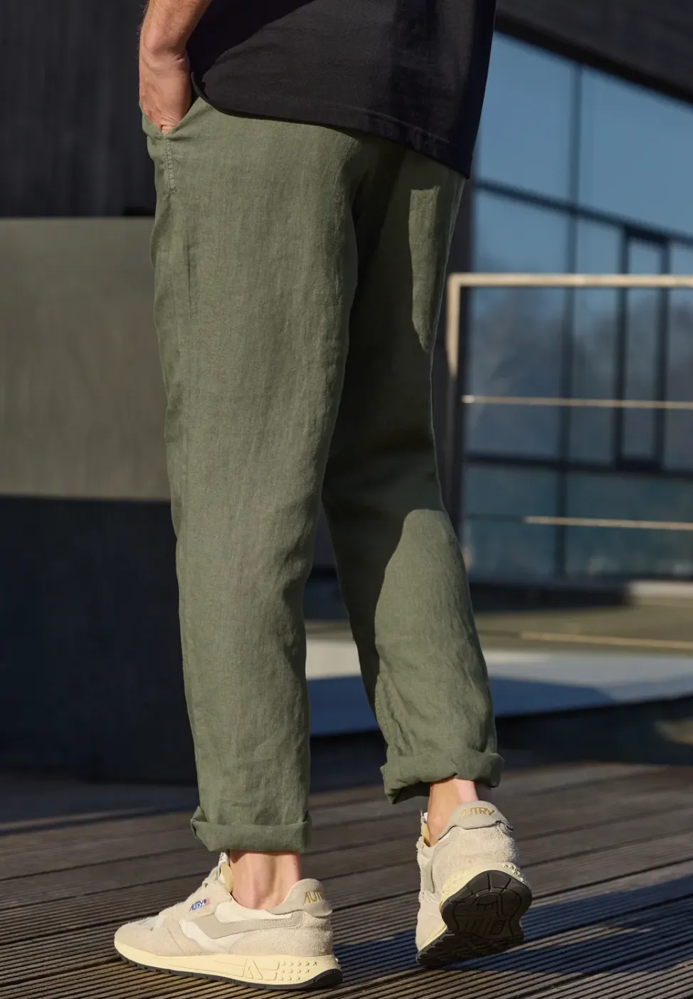 Chino Straight Legs en lin
