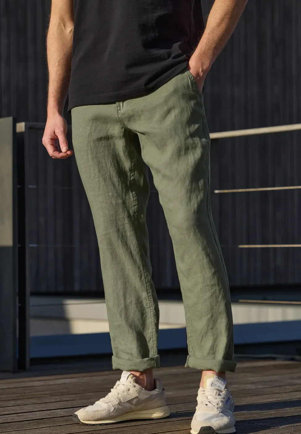Chino Straight Legs en lin