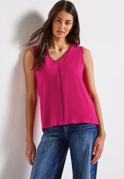 Débardeur en jersey avec détails au crochet