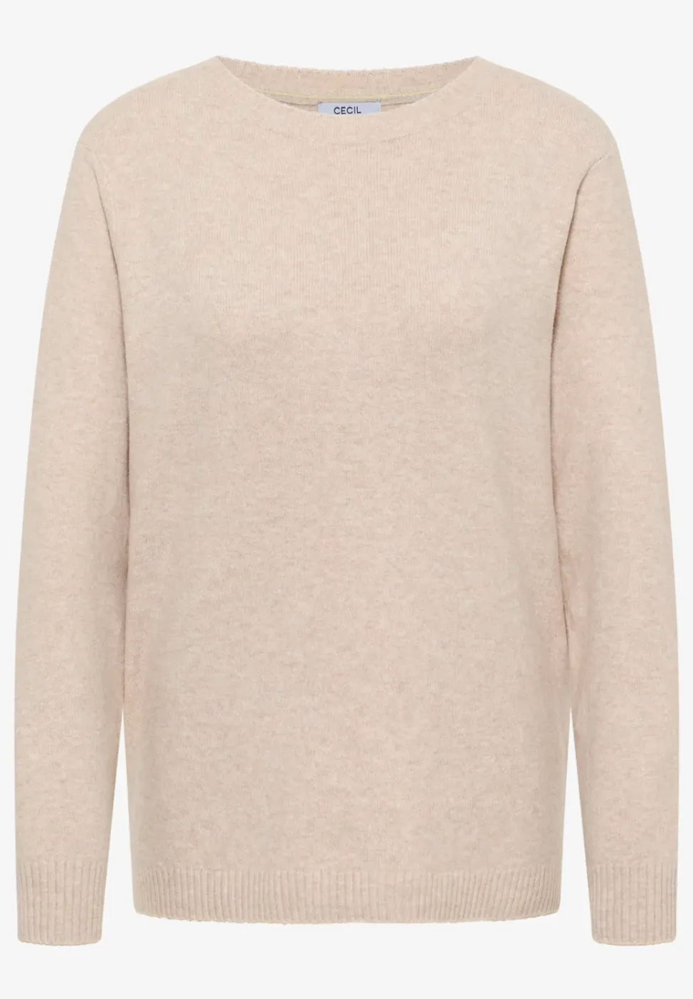 Doux pull-over en couleur unie