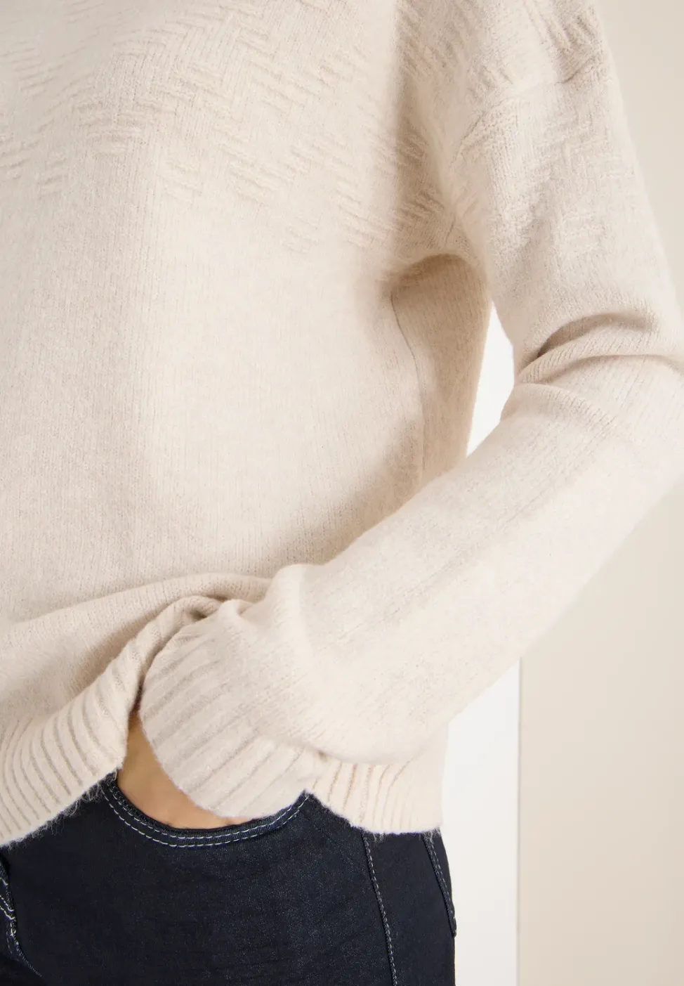 Doux pull-over jacquard