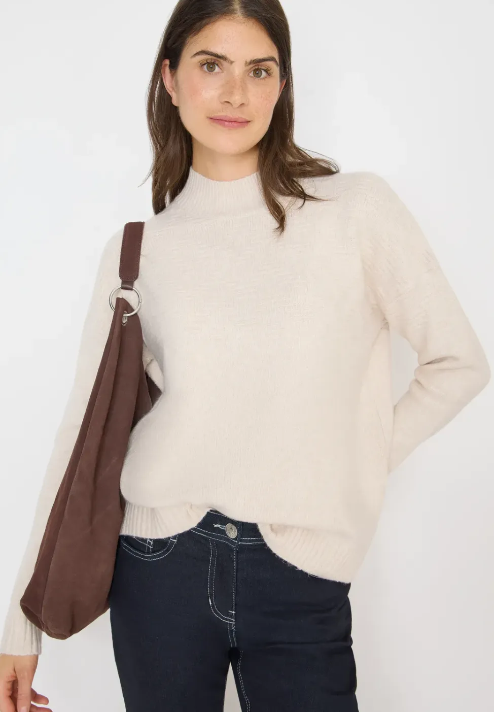 Doux pull-over jacquard