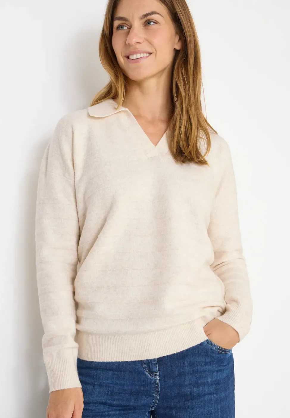 Doux pull-over structuré