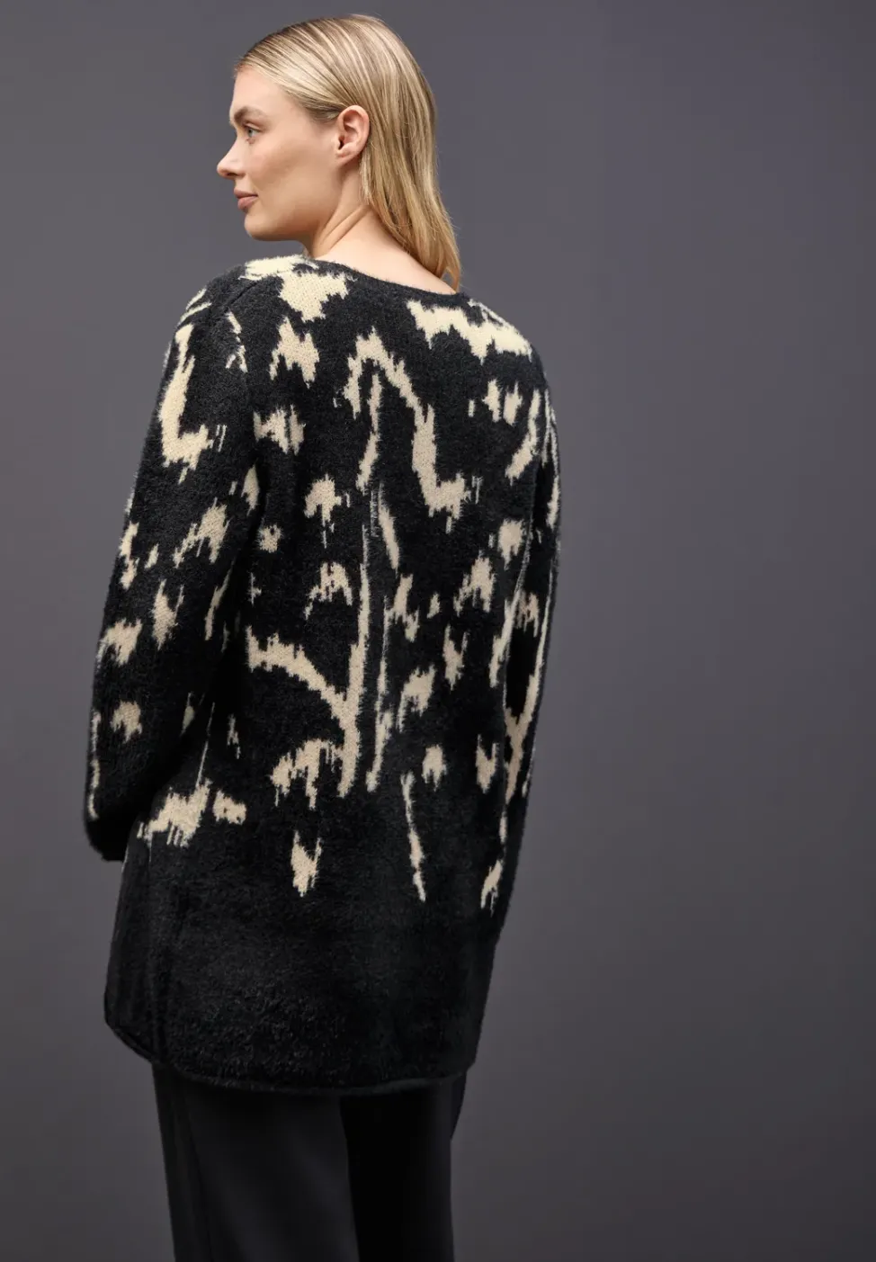 Doux cardigan jacquard