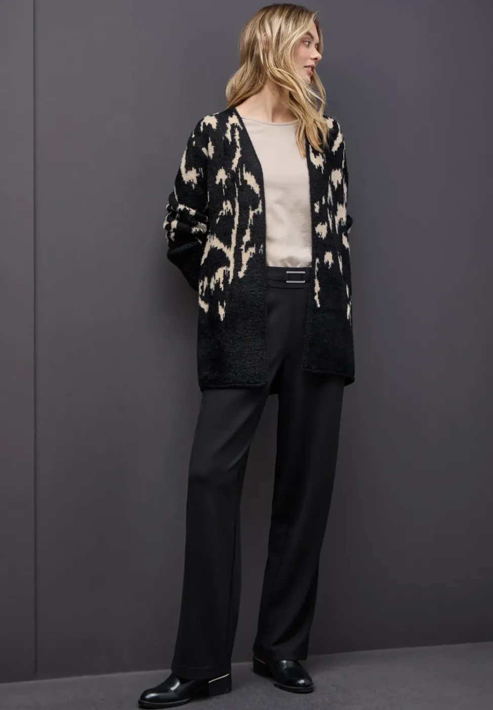 Doux cardigan jacquard