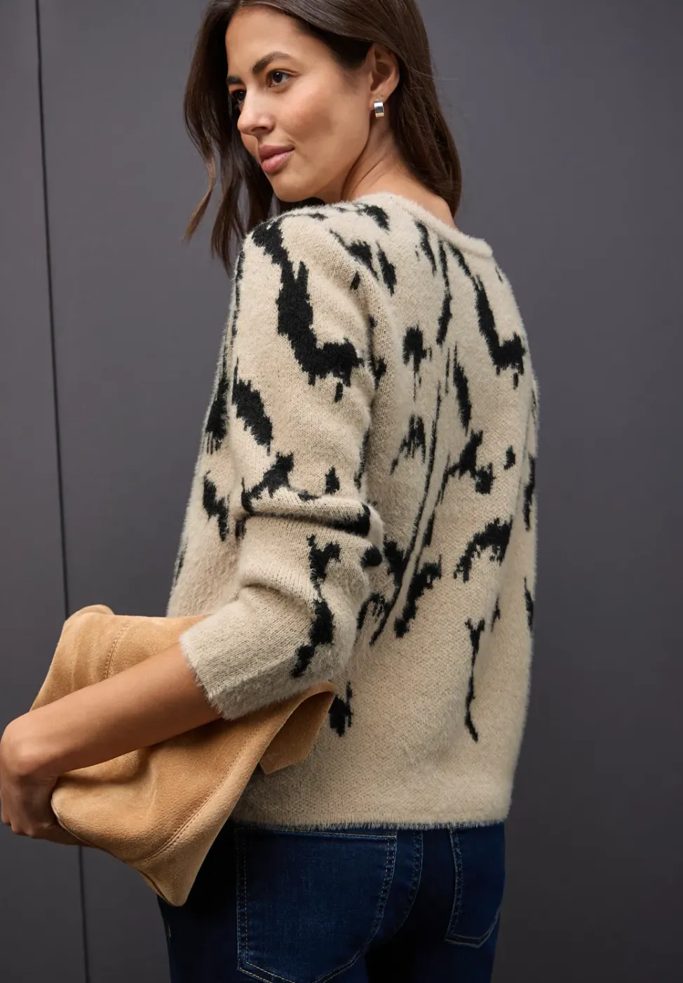 Doux pull-over jacquard