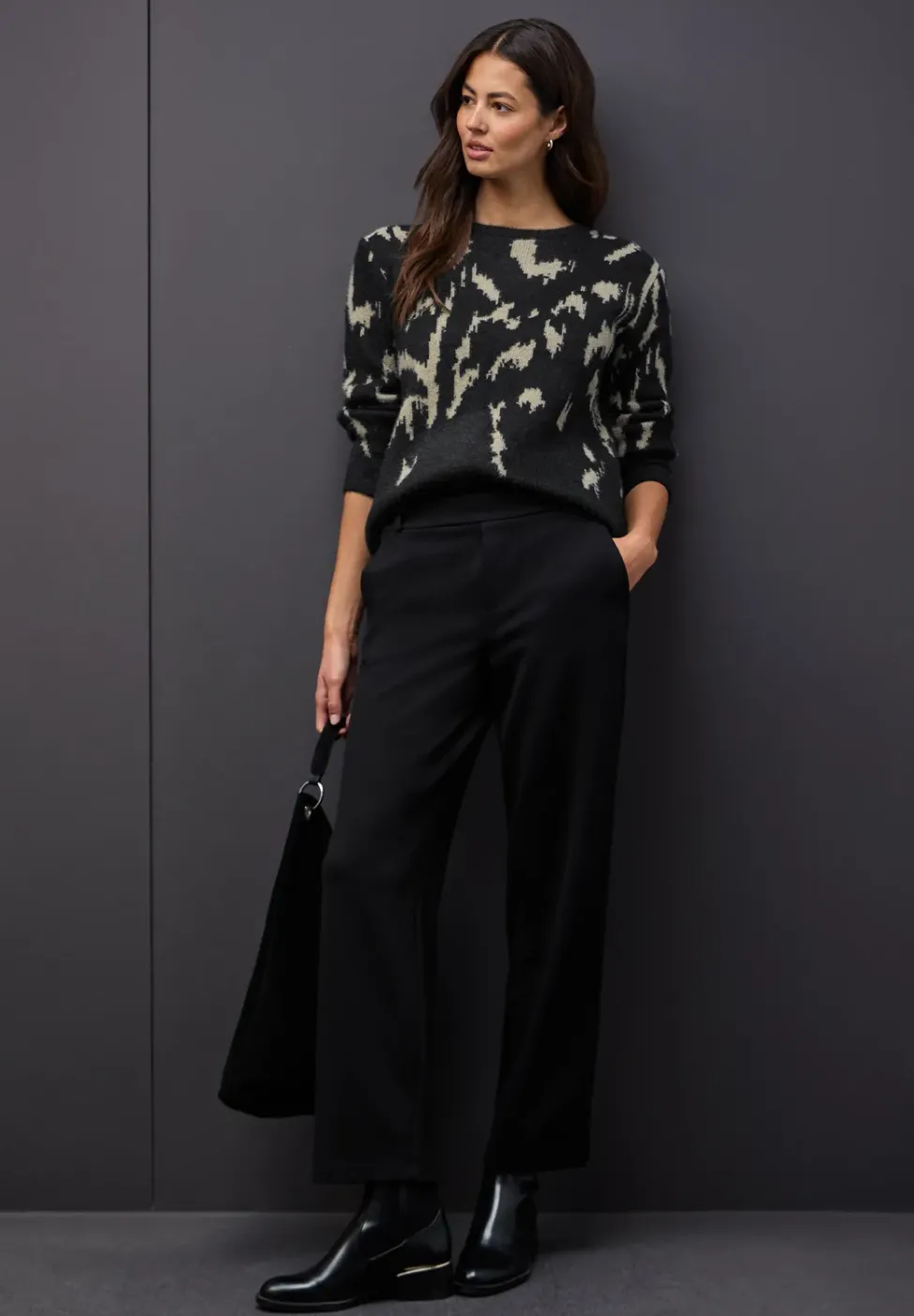 Doux pull-over jacquard
