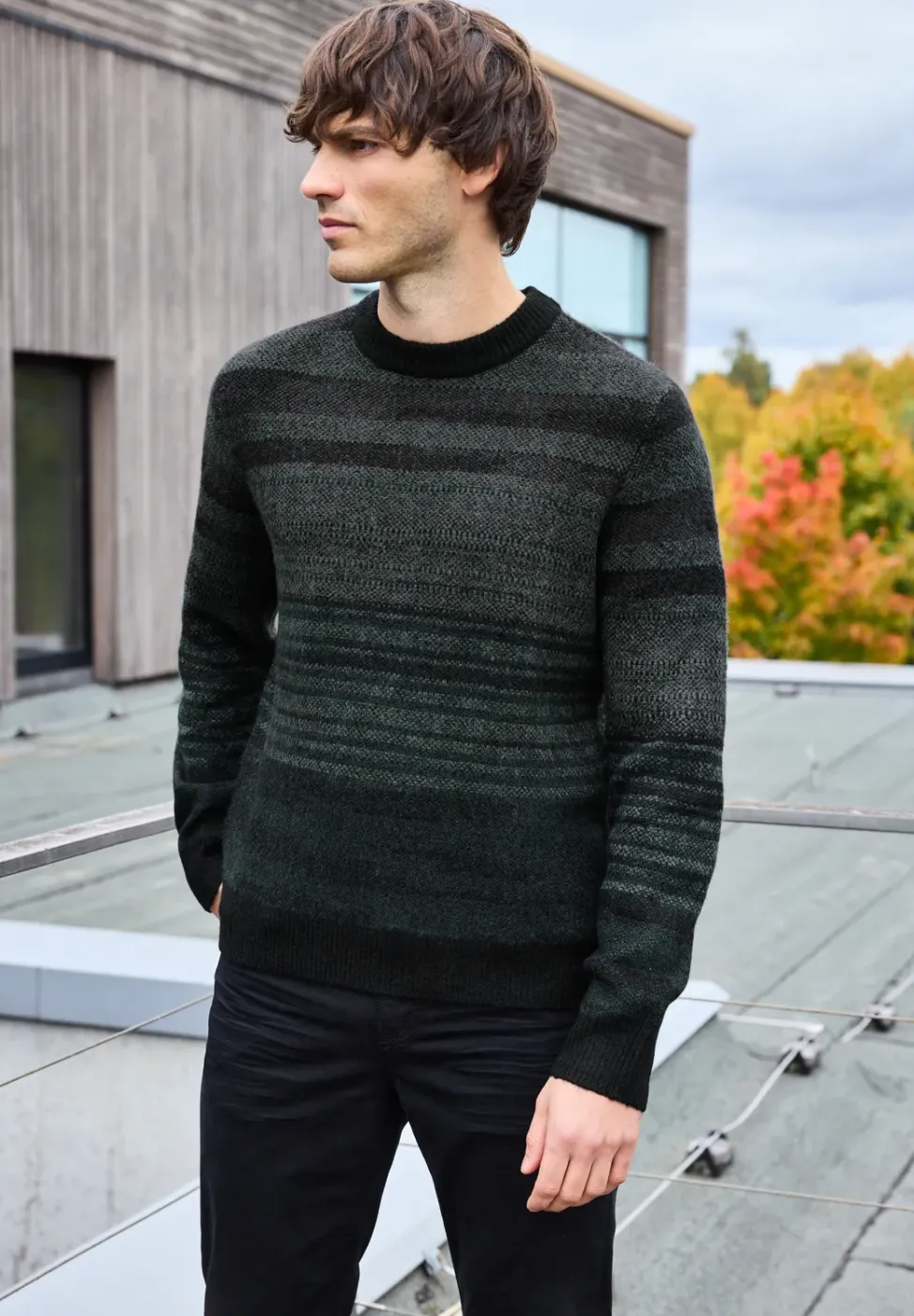 Doux pull-over jacquard