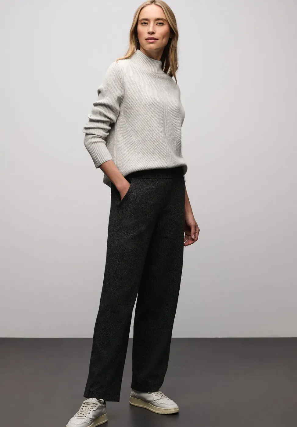 Doux pull-over structuré