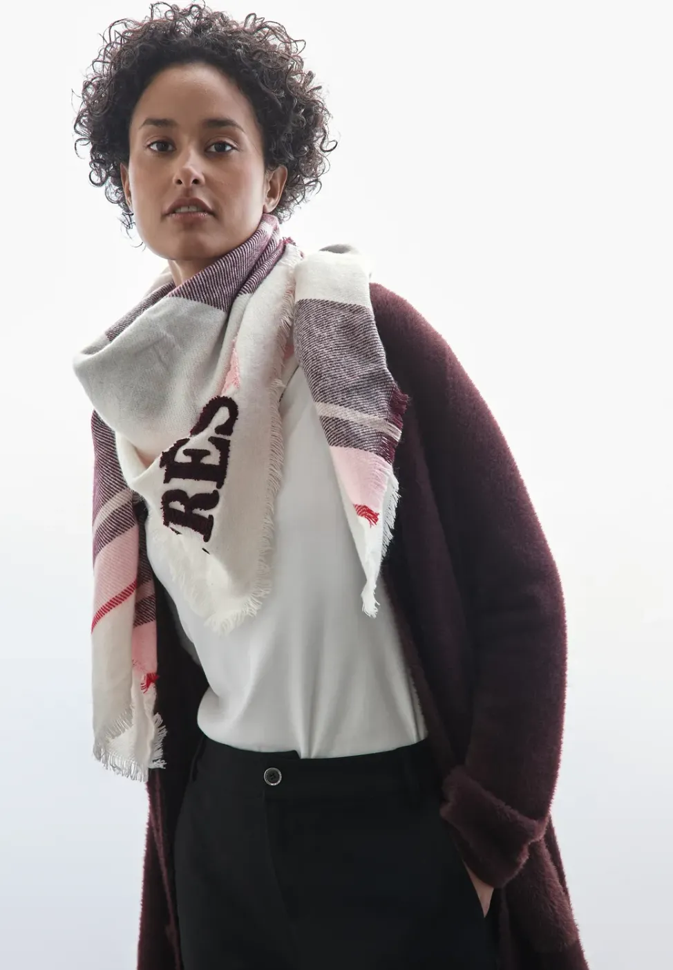 Foulard à carreaux