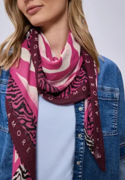 Foulard en modal avec imprimé zèbre
