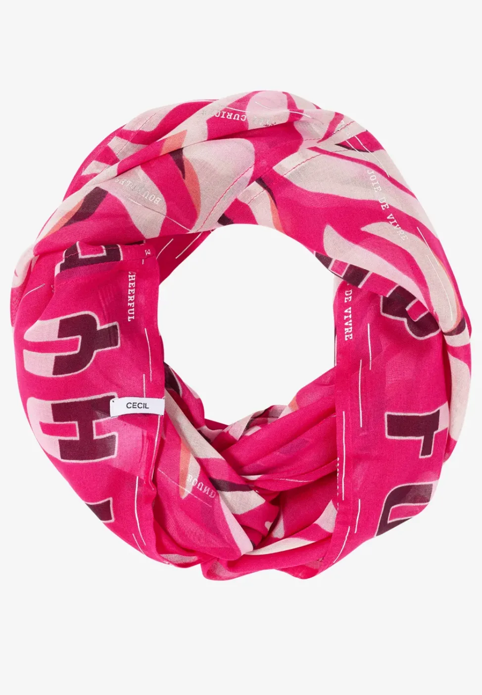 Foulard loop avec imprimé film