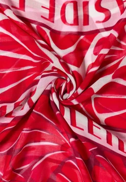 Foulard loop avec motif graphique