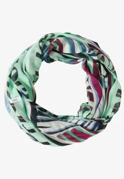 Foulard loop avec motif graphique
