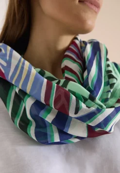 Foulard loop avec motif graphique