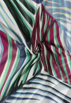 Foulard loop avec motif graphique