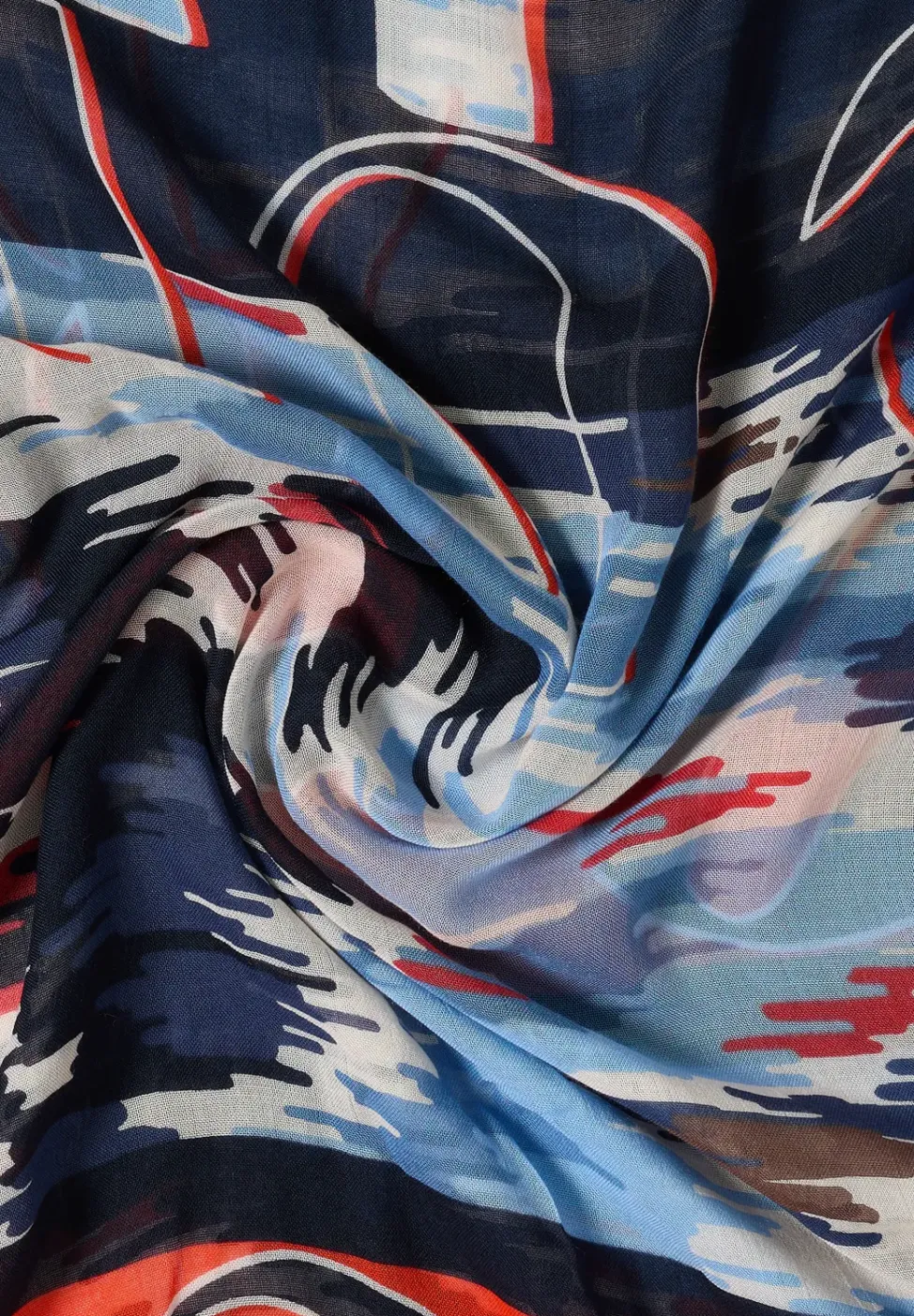Foulard loop imprimé