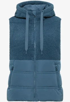 Gilet avec mélange de structures