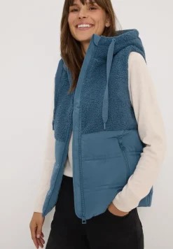 Gilet avec mélange de structures