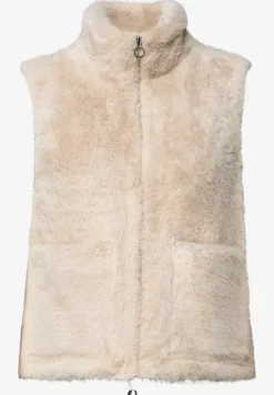 Gilet doux à l'aspect fourrure