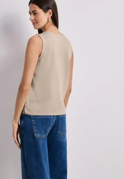 Gilet en jersey à col rond