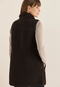 Gilet long en peluche