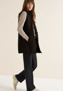 Gilet long en peluche