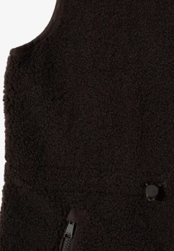 Gilet long en peluche