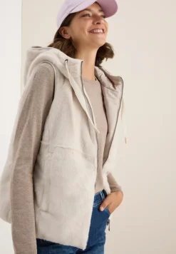Gilet réversible en fausse fourrure