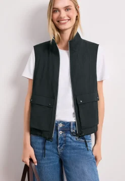 Gilet zippé avec cordon de serrage