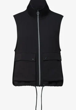Gilet zippé avec cordon de serrage