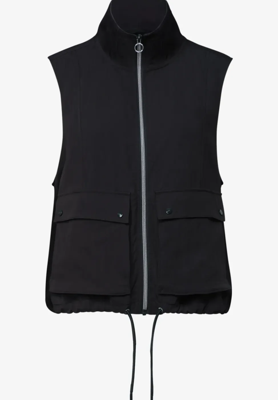 Gilet zippé avec cordon de serrage