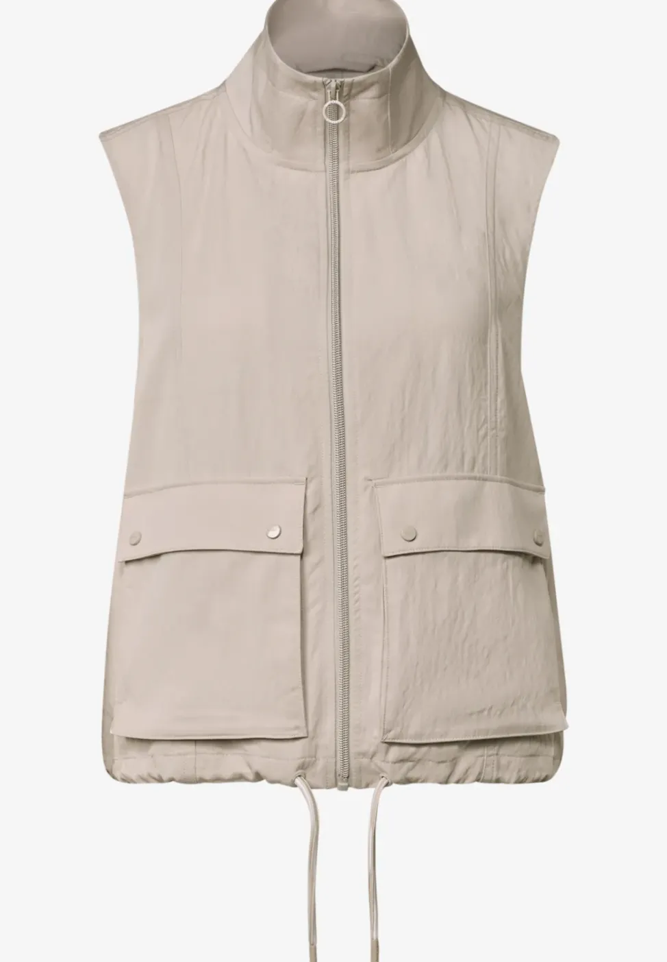 Gilet zippé avec cordon de serrage
